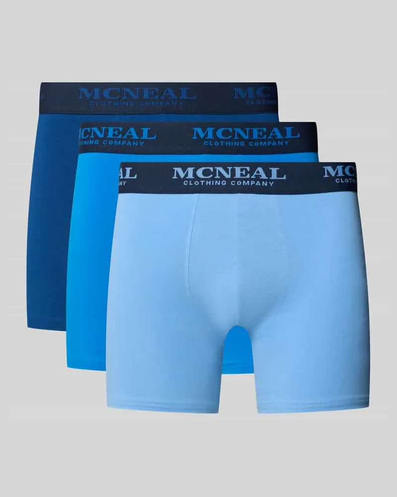 McNeal Trunks mit Label-Details im 3er-Pack Blau