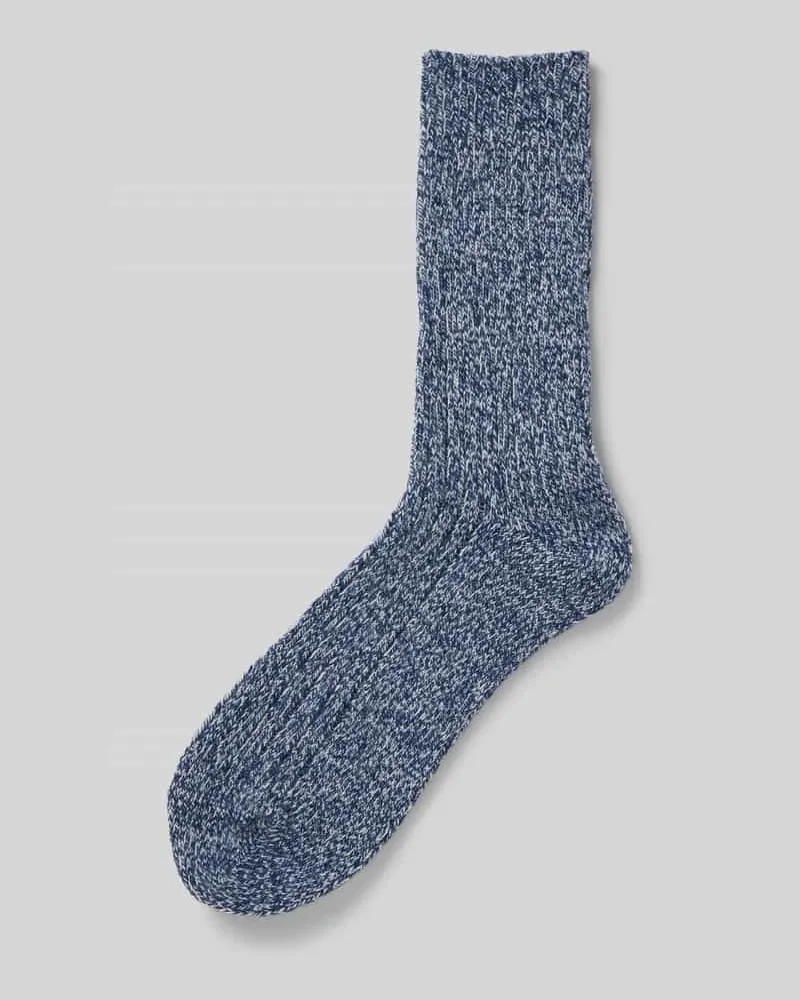 Camano Socken mit geripptem Abschluss Marine