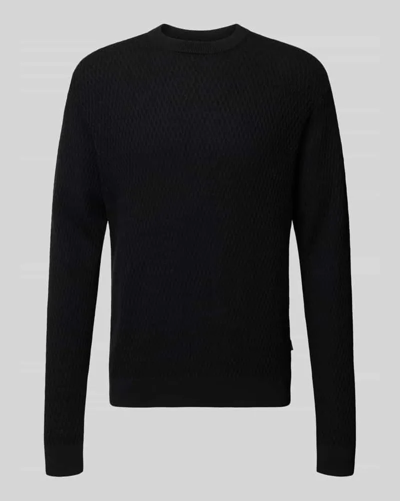Jack & Jones Strickpullover mit Rundhalsausschnitt Modell 'REAGAN 