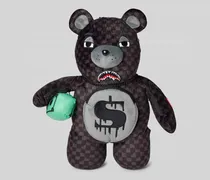 Rucksack in Teddy-Optik Modell 'DRIPPING SHARKS IN PARIS