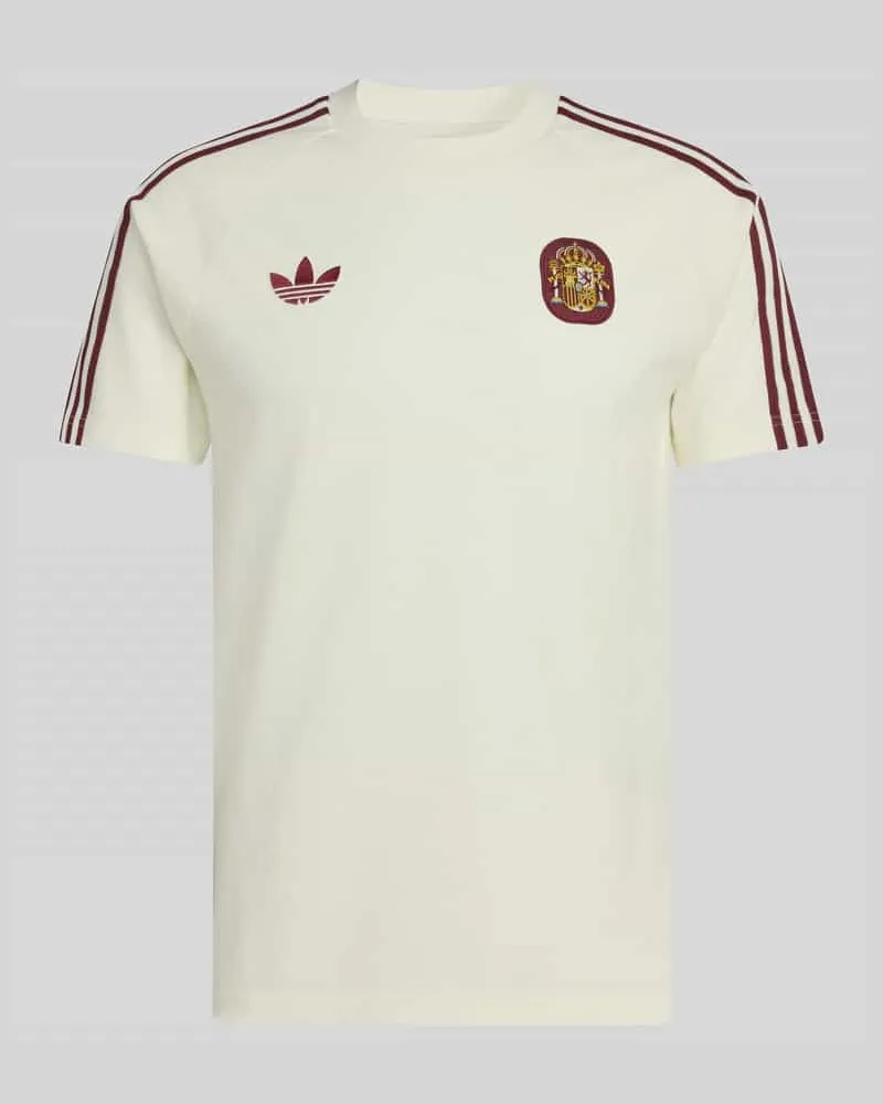 adidas Slim Fit T-Shirt aus Baumwoll-Mix Offwhite