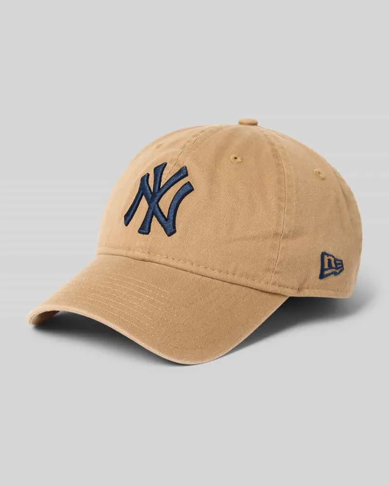New Era Basecap aus Baumwolle mit Stitching Beige