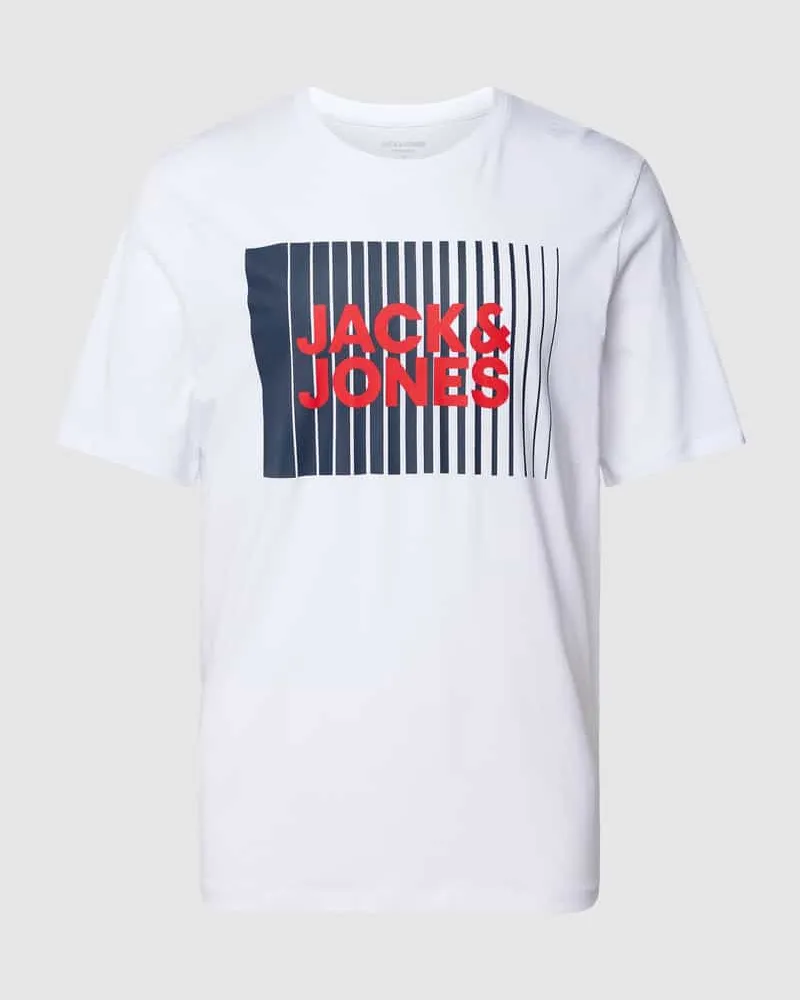 Jack & Jones T-Shirt mit Label-Print Modell 'CORP 