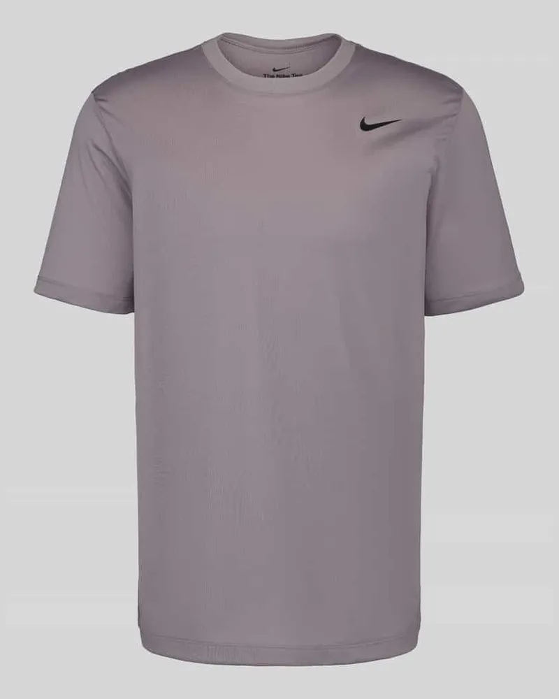 Nike T-Shirt mit Logo-Print und Rundhalsausschnitt Lila
