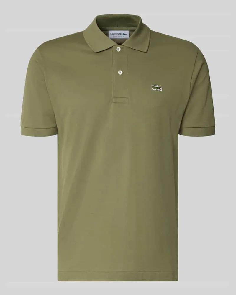 Lacoste Regular Fit Poloshirt aus reiner Baumwolle Oliv