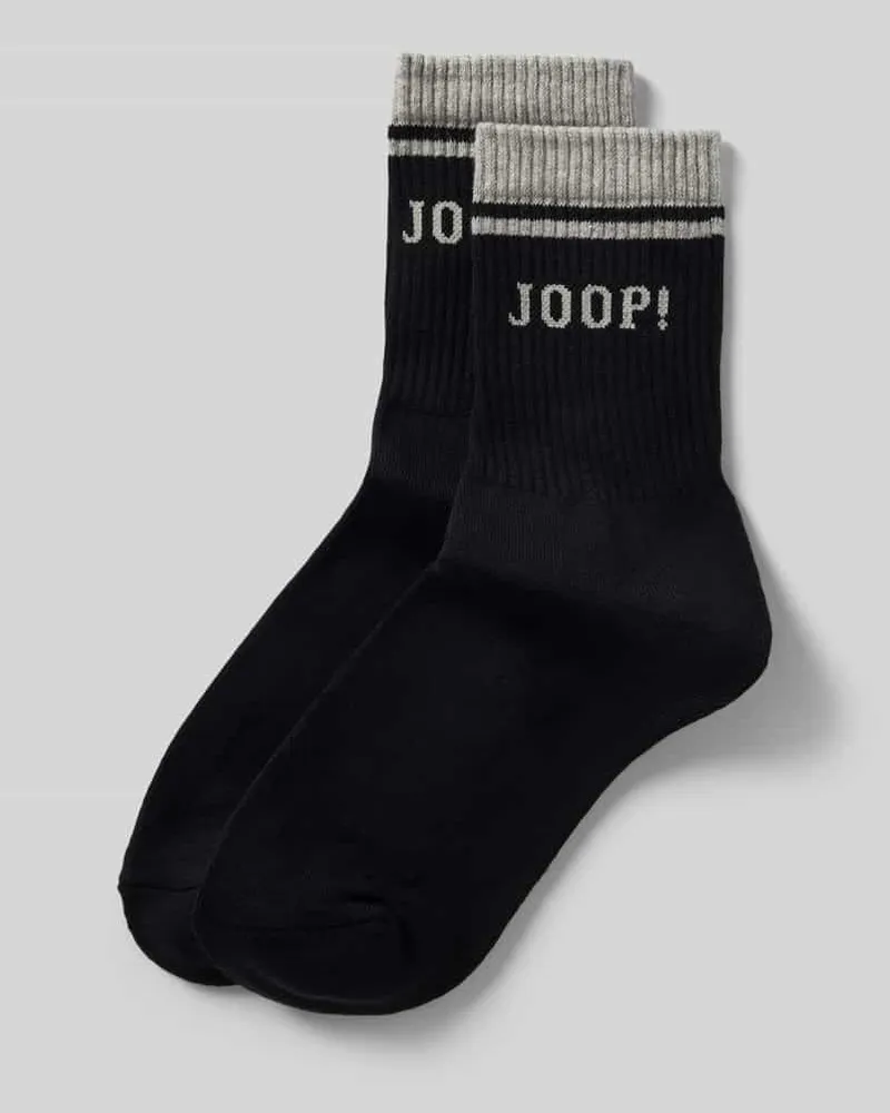 JOOP! Socken im 2er-Pack mit Label-Stitching Black