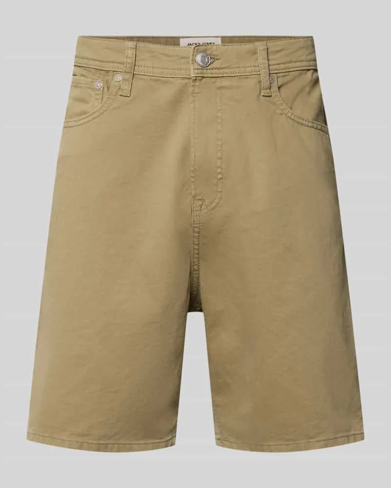Jack & Jones Bermudas im 5-Pocket-Design Modell 'TONY ORIGINAL Oliv