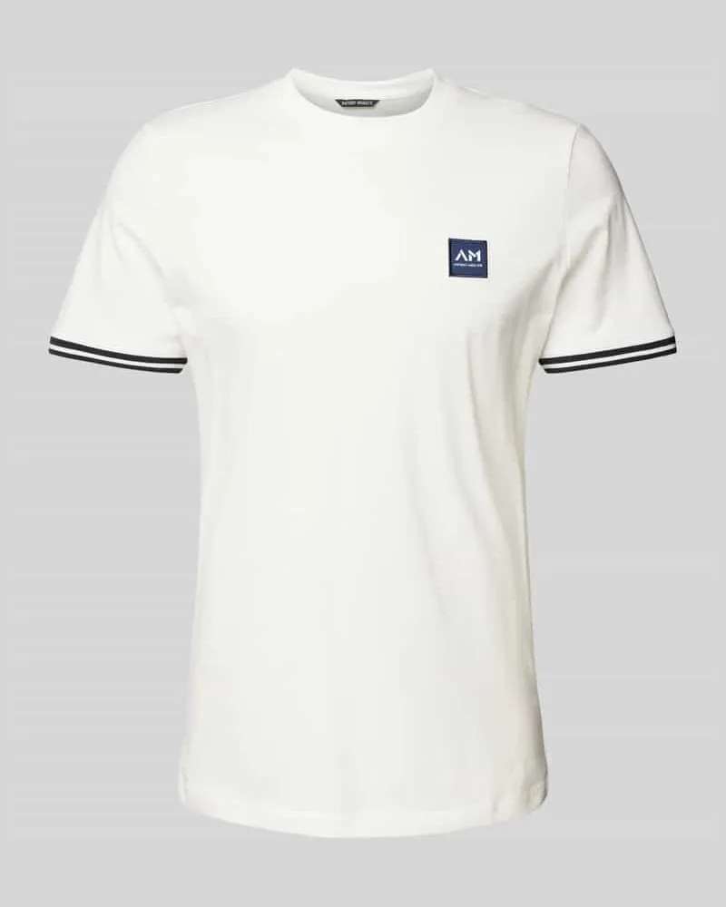 Antony Morato T-Shirt mit Label-Badge Weiss