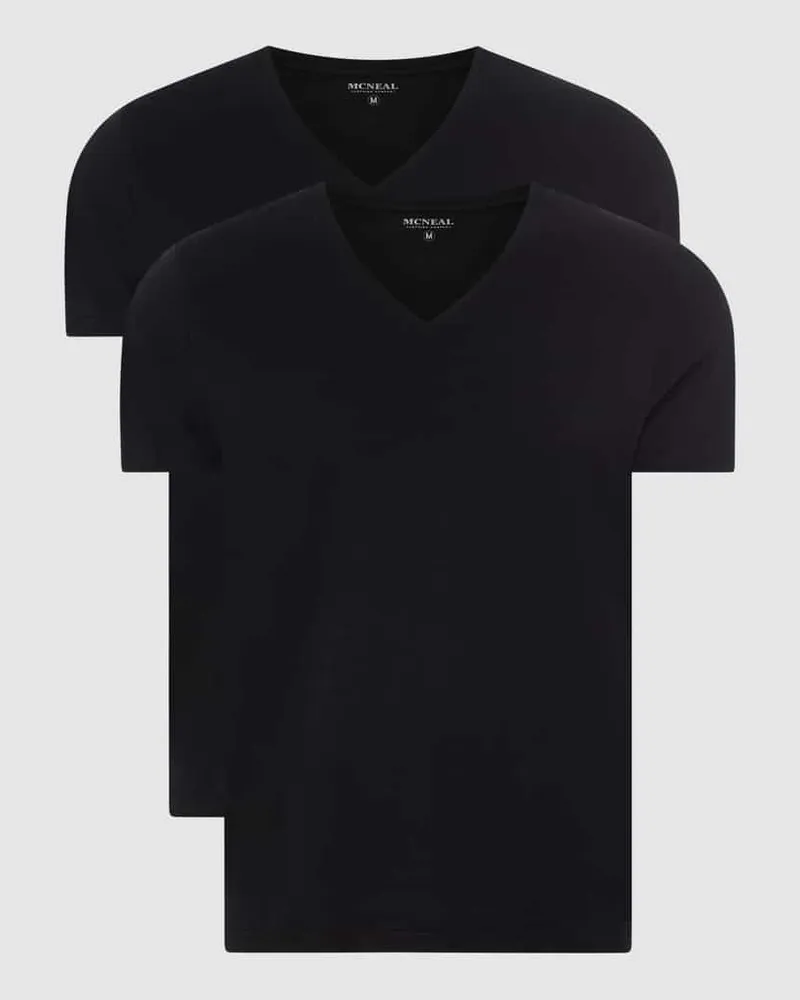 McNeal T-Shirt aus Baumwolle im 2er-Pack Black