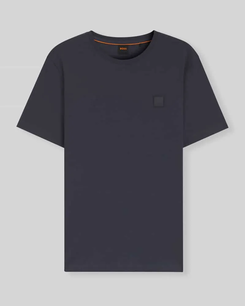 HUGO BOSS Regular Fit T-Shirt aus reiner Baumwolle Modell 'TALES Marine