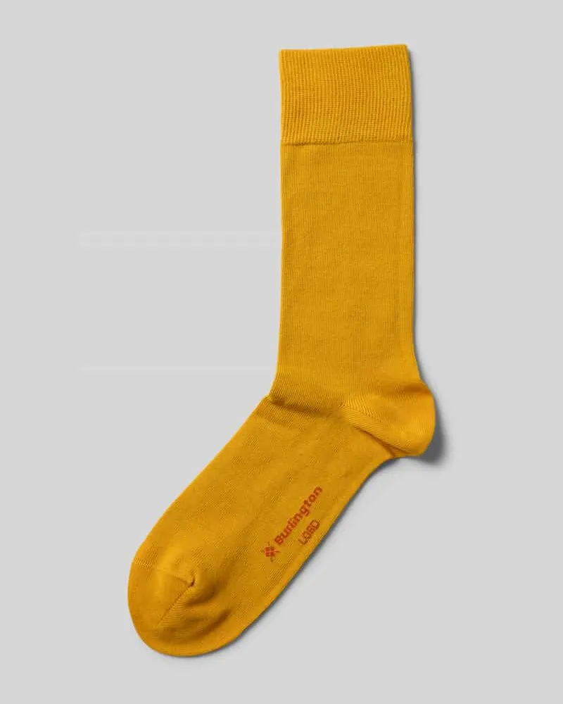 Burlington Socken aus Bio-Baumwoll-Mix mit Logo-Applikation Modell 'Lord 
