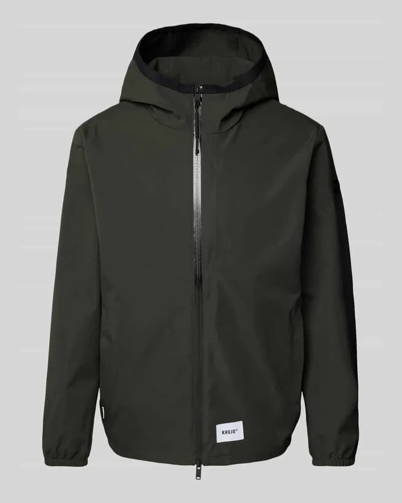 khujo Windbreaker mit Kapuze Modell 'Hamza Oliv