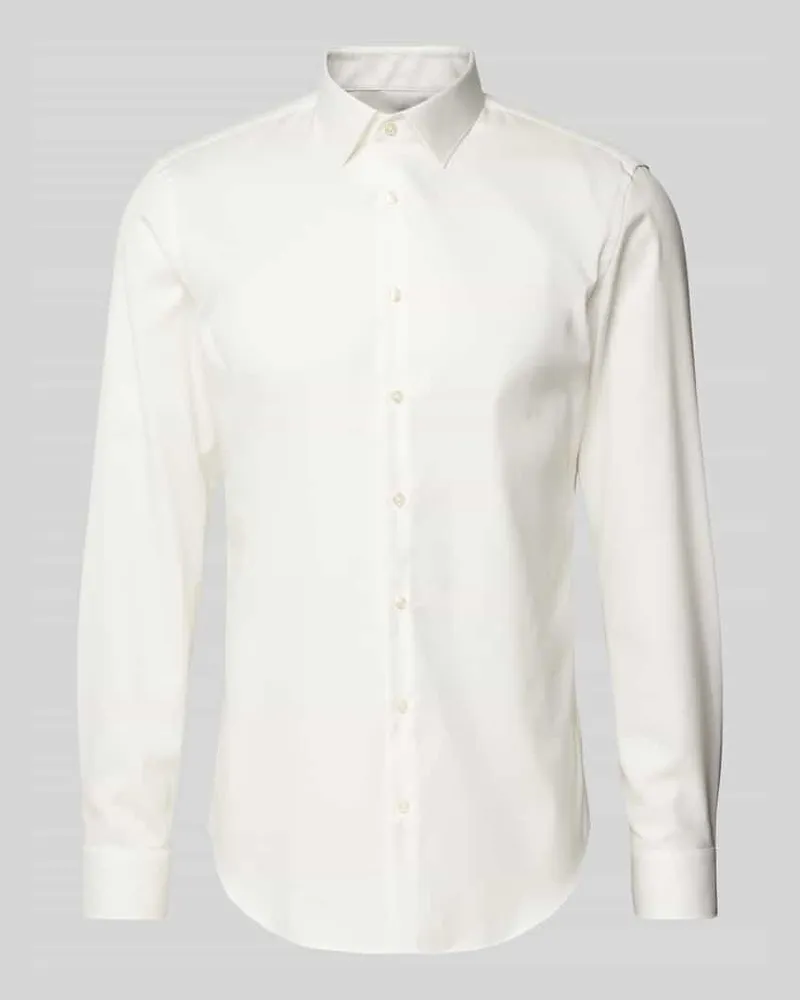 JAKE*S Slim Fit Businesshemd aus Twill 