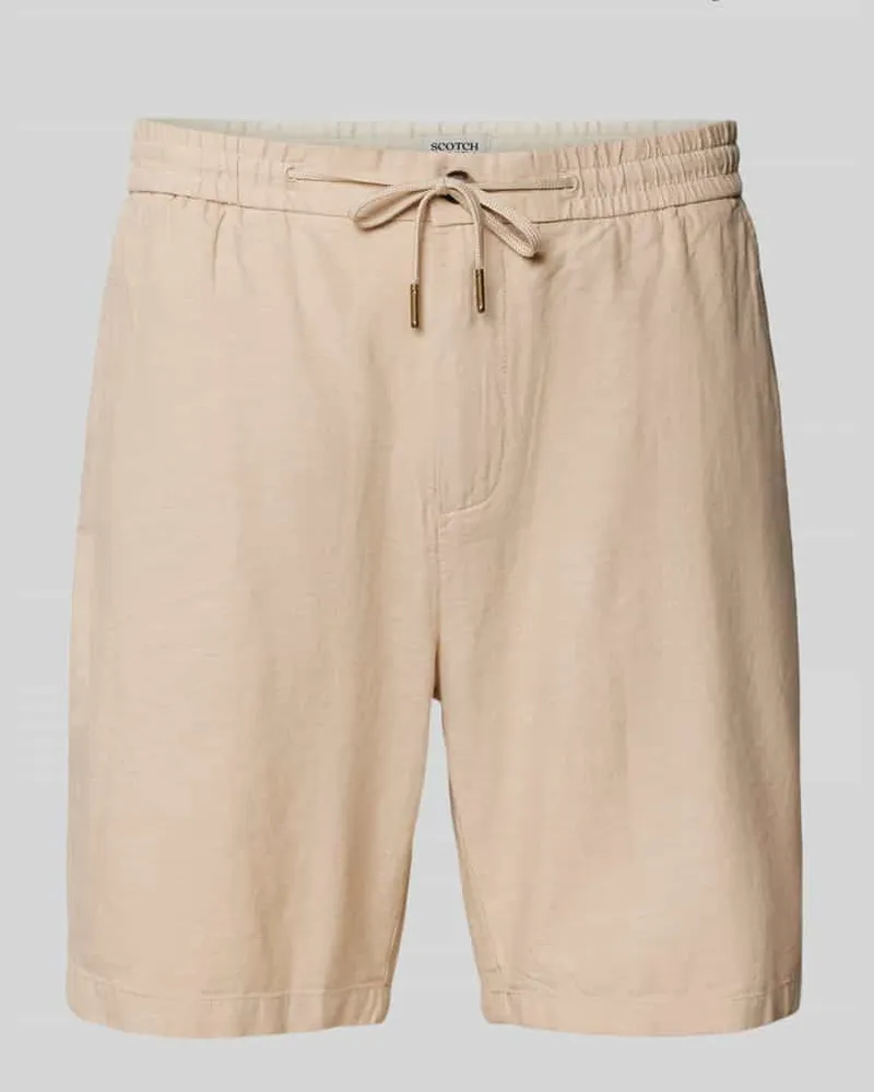 Scotch&Soda Regular Fit Shorts aus Baumwoll-Leinen-Mix Modell 'Seasonal core 