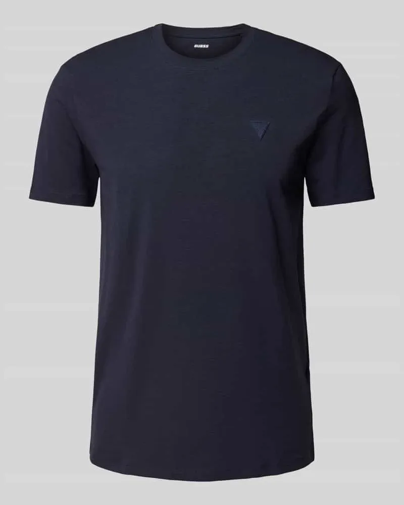Guess T-Shirt mit Label-Detail Modell 'HEDLEY Marine
