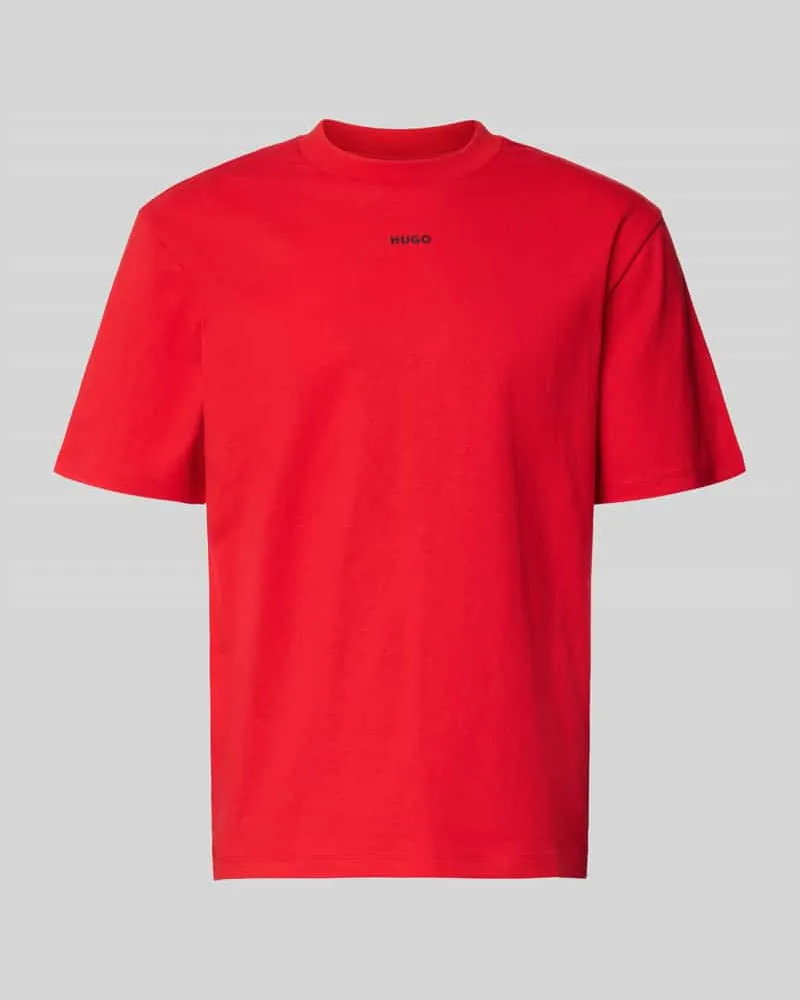 HUGO BOSS Regular Fit T-Shirt aus reiner Baumwolle Modell 'DAPOLINO Rot