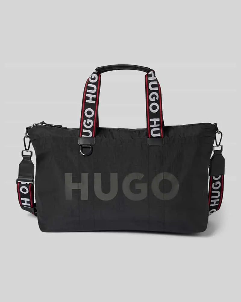 HUGO BOSS Sporttasche mit Label-Print Modell 'Quentyn 