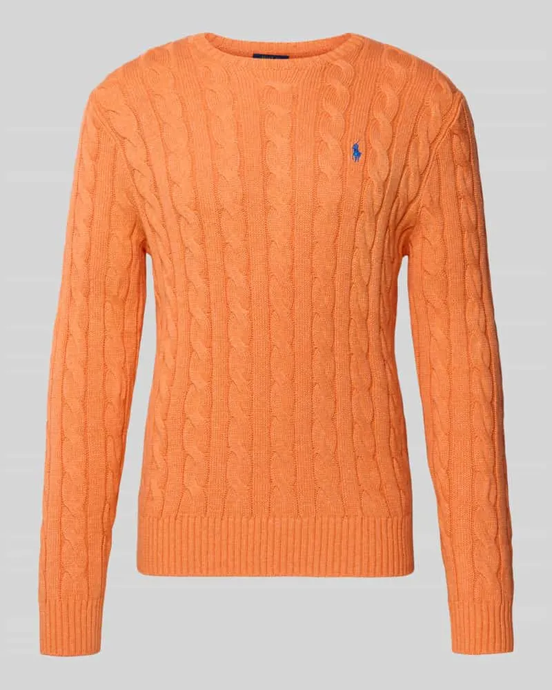 Ralph Lauren Strickpullover mit Label-Stitching Orange