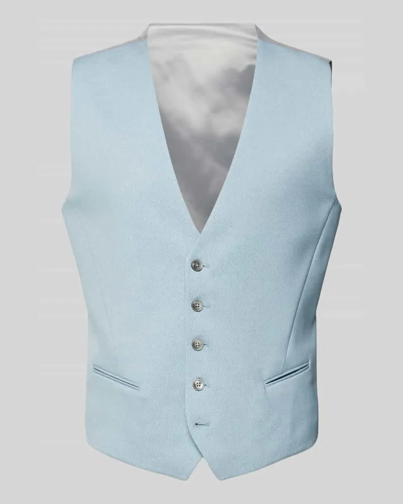 Zuitable Anzugweste mit V-Ausschnitt Modell 'DIWESLEY Hellblau
