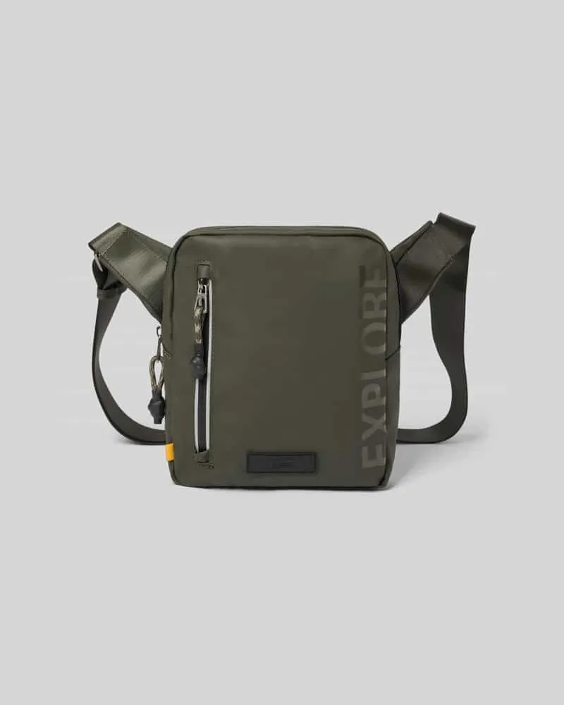 Camel Active Crossbody Bag mit Statement-Print Modell 'EXPLORE Khaki