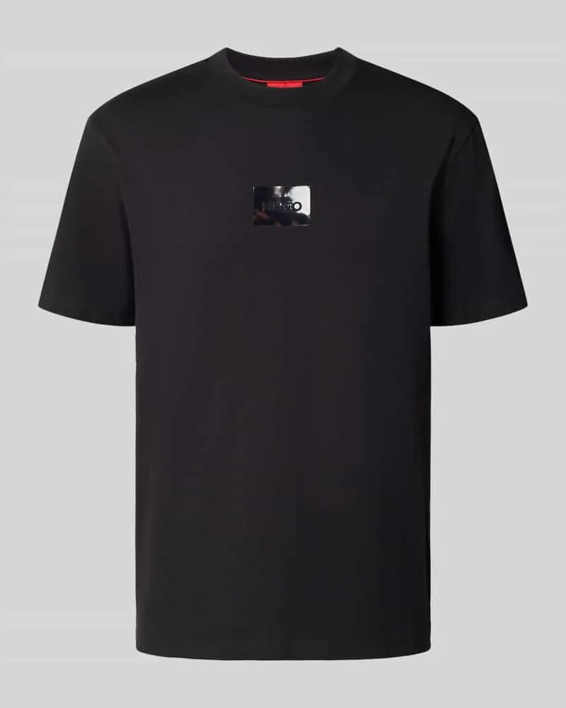 HUGO BOSS Regular Fit T-Shirt aus reiner Baumwolle Modell 'DUMEON Black