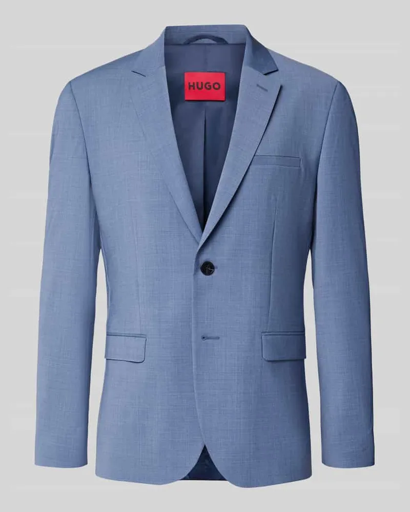 HUGO BOSS Slim Fit Anzugsakko aus Woll-Mix Modell 'ARTI Hellblau