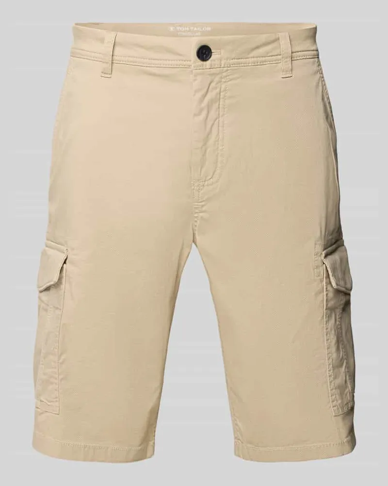 Tom Tailor Regular Fit Cargoshorts aus Baumwoll-Elasthan-Mix 