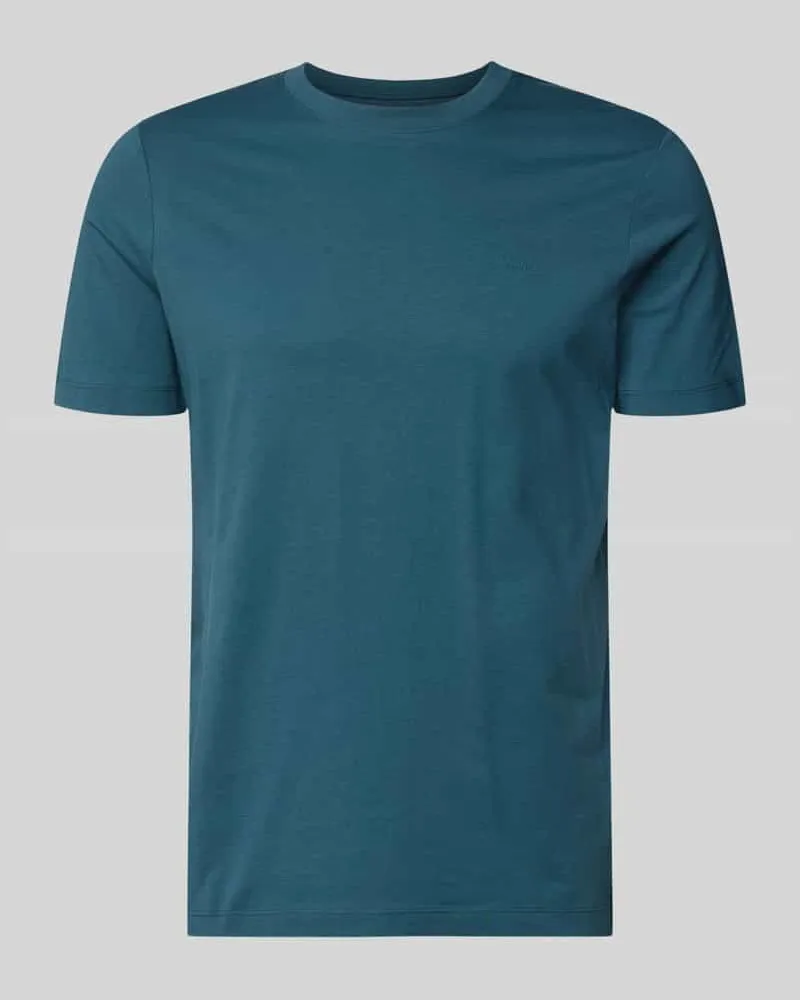 S.Oliver Regular Fit T-Shirt aus reiner Baumwolle Bleu