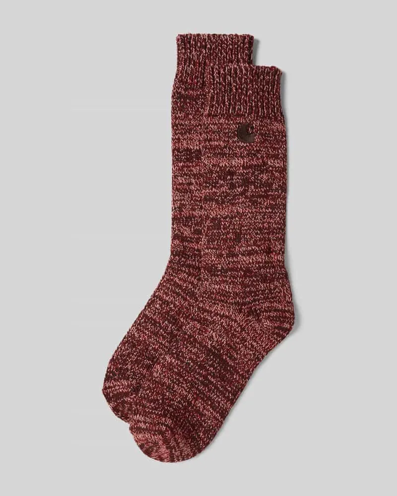 Carhartt WIP Socken mit Label-Stitching Modell 'Tony Dunkelbraun