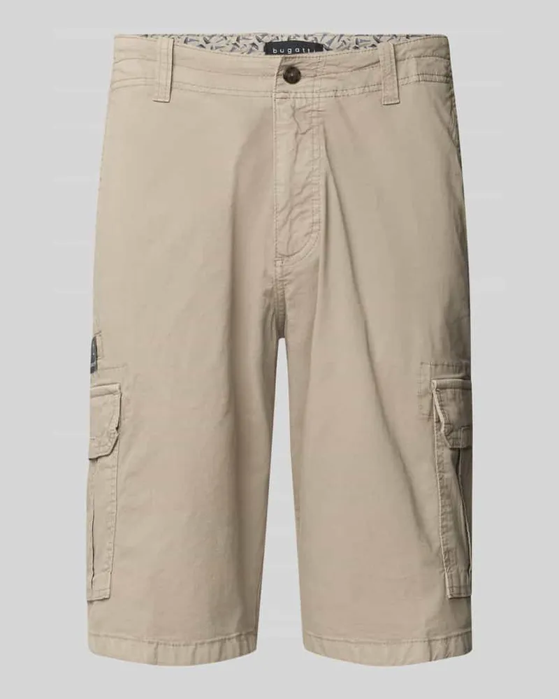 Bugatti Regular Fit Cargobermudas mit Eingrifftaschen 
