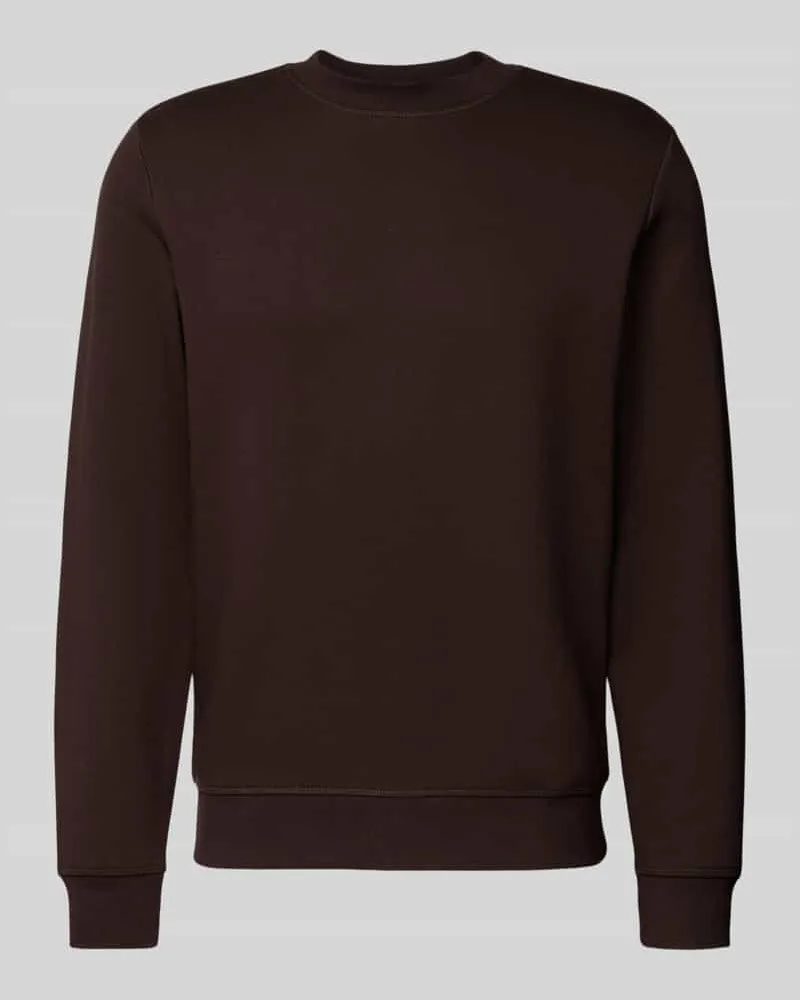 McNeal Sweatshirt mit Rundhalsausschnitt Schoko