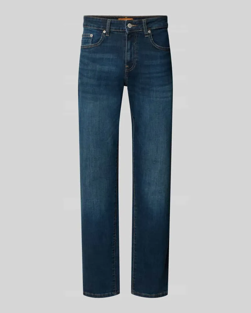 Only & Sons Straight Fit Jeans aus Baumwoll-Mix Model 'WEFT Jeansblau