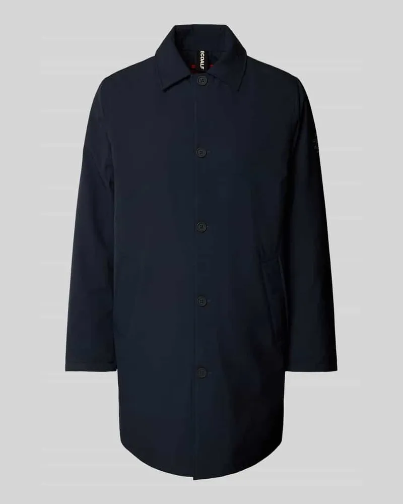 ECOALF Mantel mit Haifischkragen Modell 'HAMPSHIREALF Marine