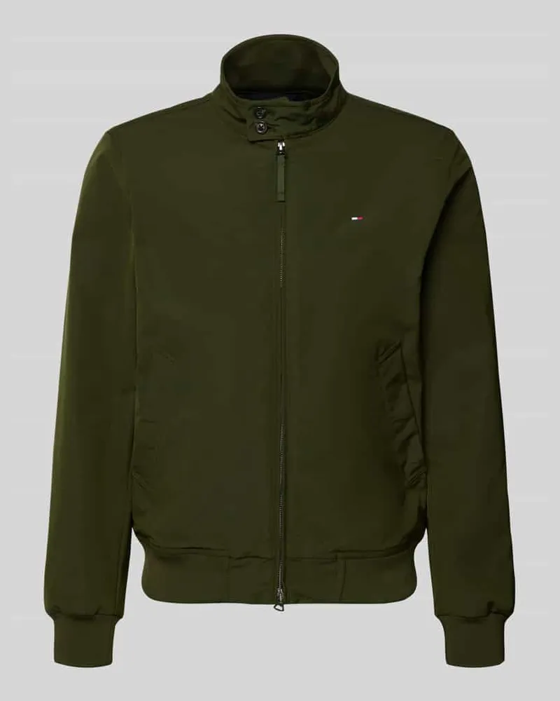 Tommy Hilfiger Relaxed Fit Blouson mit Logo-Stitching Khaki