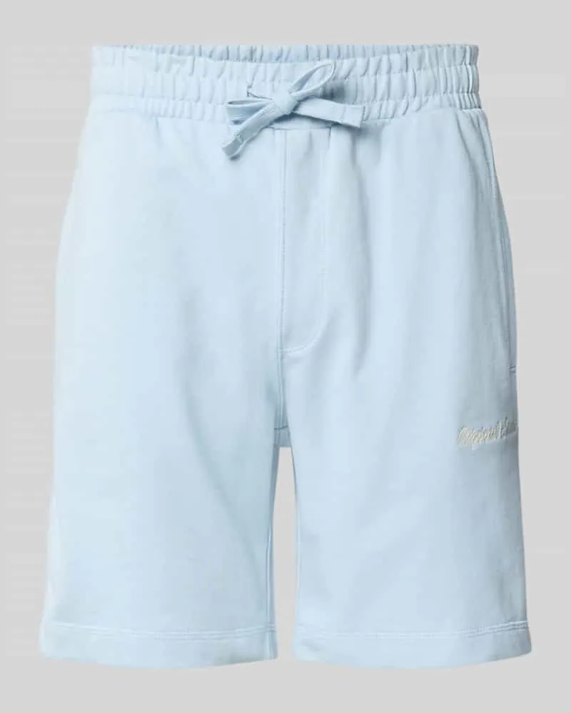 Jack & Jones Sweatshorts mit Stitching Modell 'KARL Hellblau