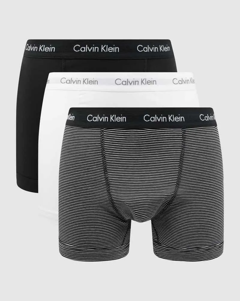 Calvin Klein Trunks mit Logo-Bund im 3er-Pack 