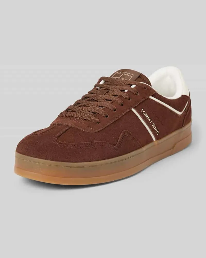 Tommy Hilfiger Sneaker aus Leder Modell 'THE GREENWICH SUEDE Dunkelbraun