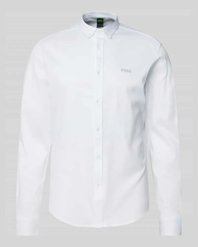HUGO BOSS Slim Fit Freizeithemd mit Button-Down-Kragen Modell 'MOTION 