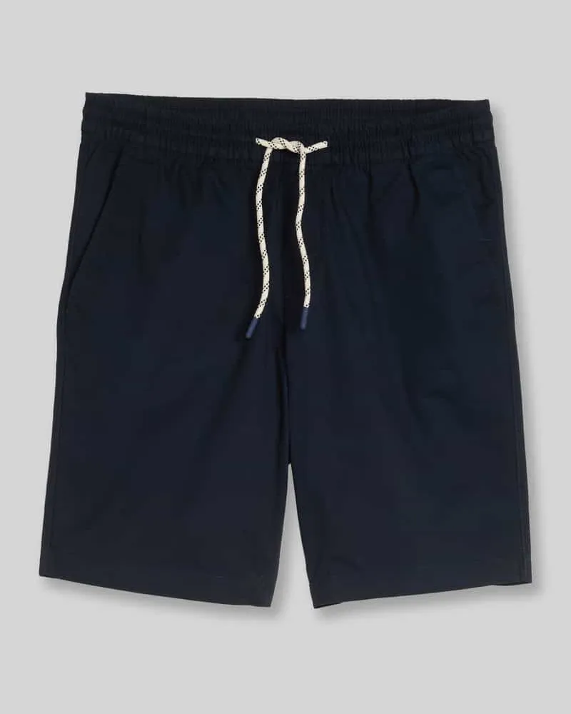 Tom Tailor Regular Fit Sweatshorts aus reiner Baumwolle Marine