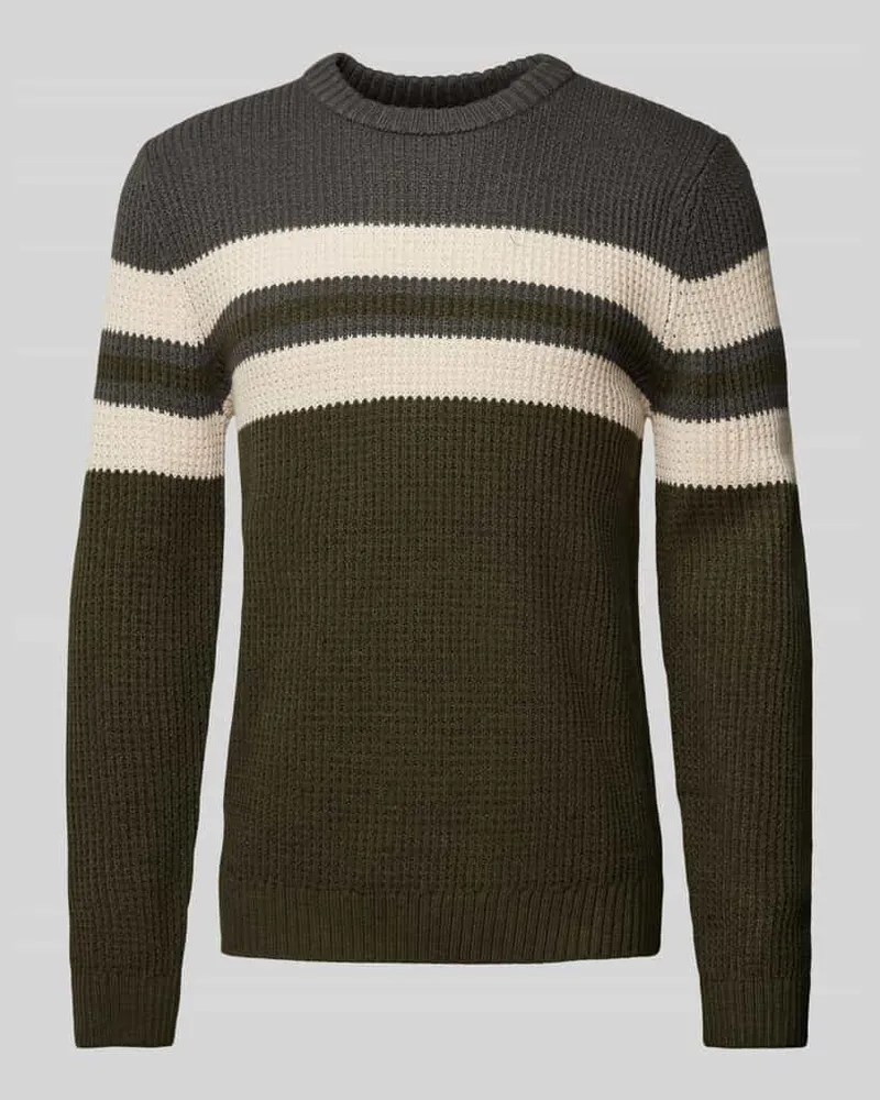 Jack & Jones Strickpullover mit Rundhalsausschnitt Modell 'SANDER 