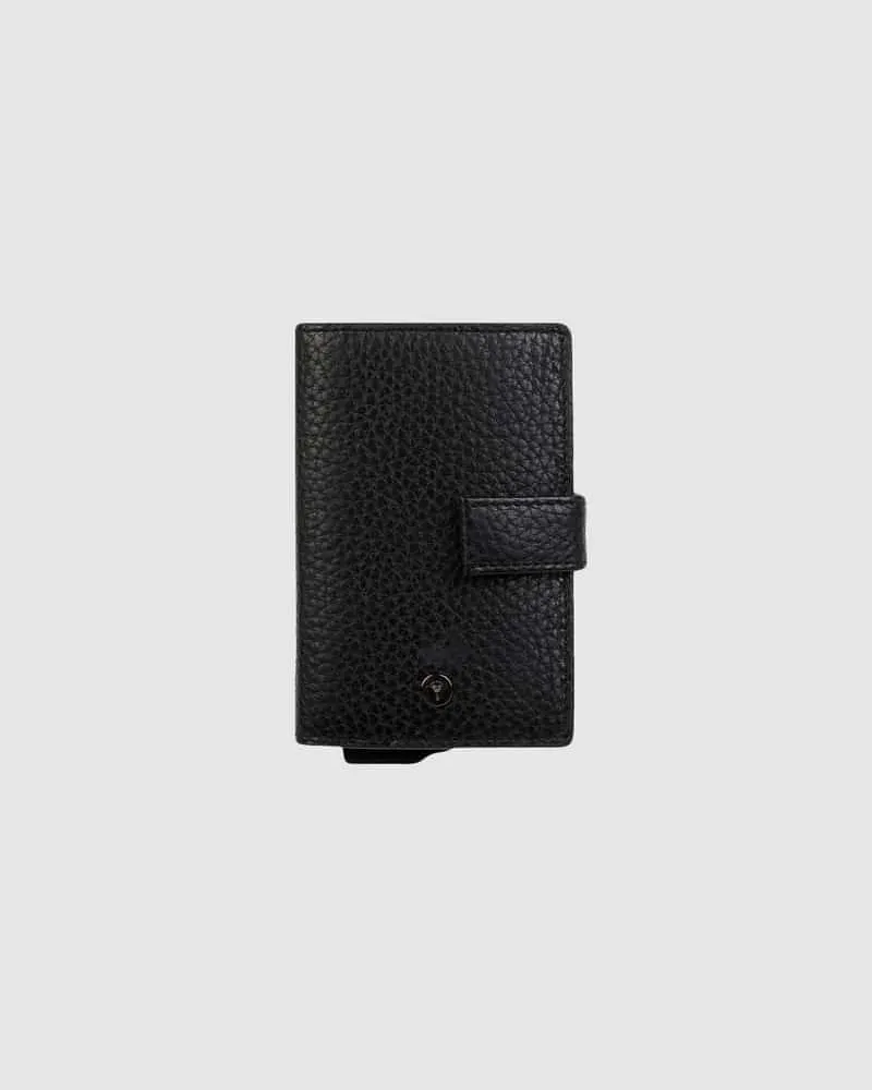 JOOP! Kartenetui aus Leder Modell 'Cardona C-Two Black