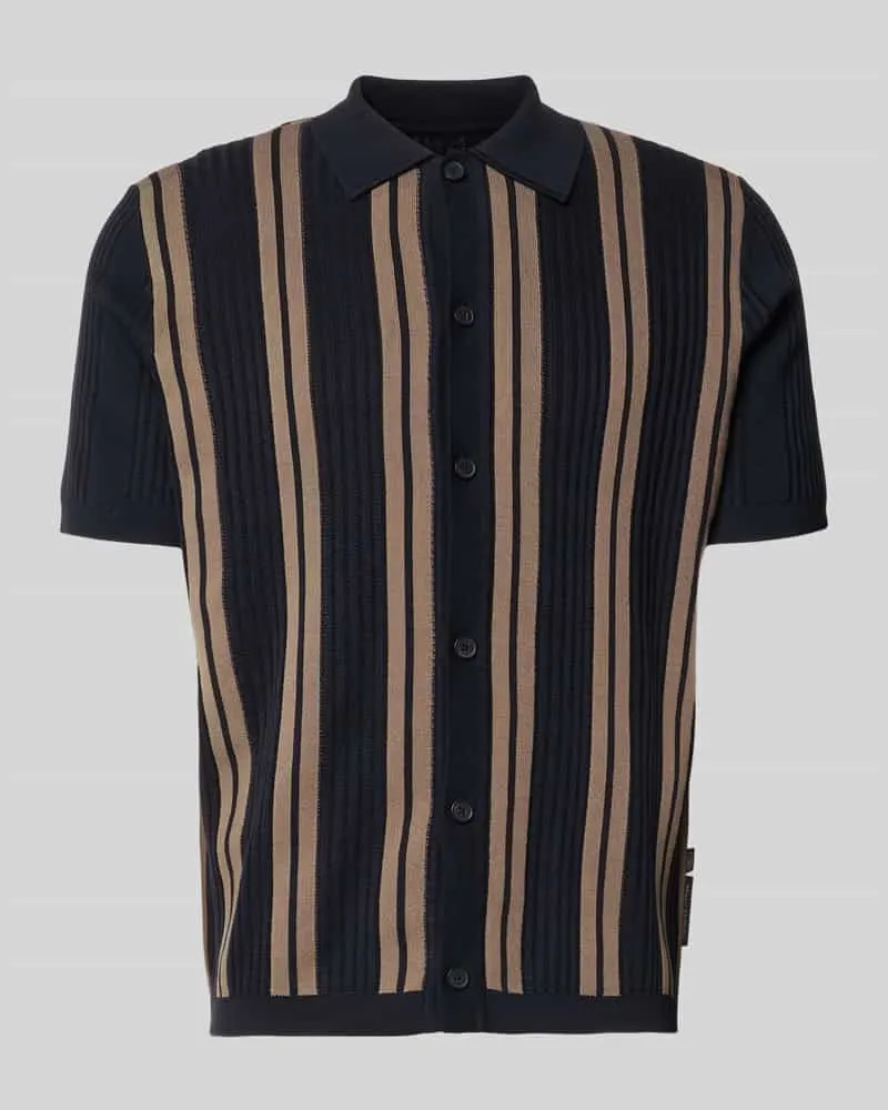 Marc O'Polo Regular Fit Poloshirt aus reiner Baumwolle  × DFB Travel Collection Dunkelblau