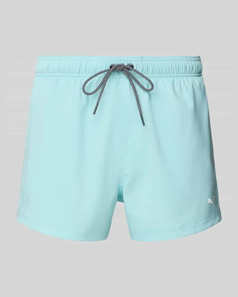 Puma Regular Fit Badehose mit Logo-Print 