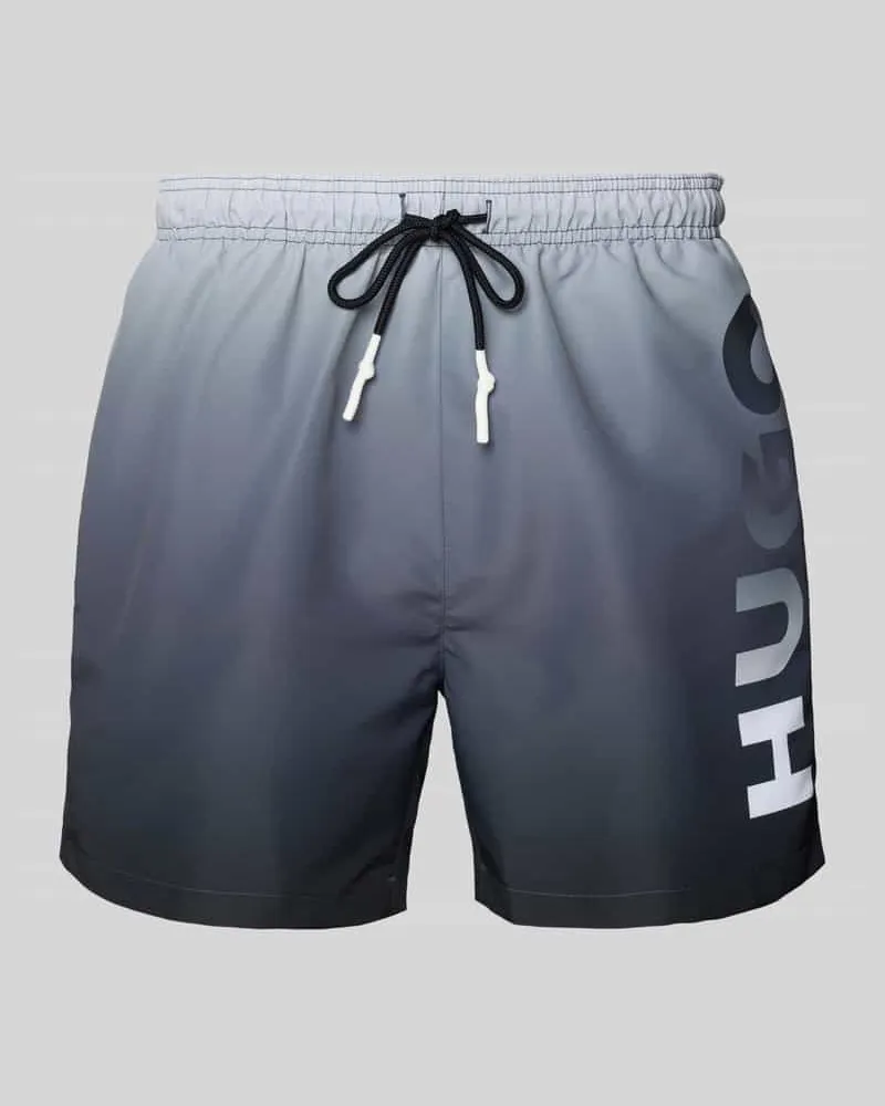 HUGO BOSS Badehose mit Tunnelzug Modell 'RAY Hellgrau