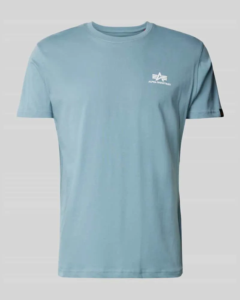 Alpha Industries T-Shirt mit Label-Print Modell 'BASIC 