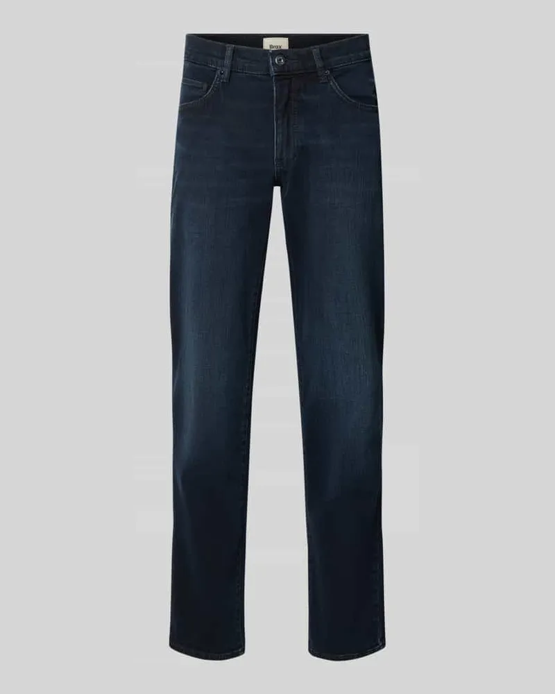 Brax Straight Fit Jeans aus Baumwoll-Mix Modell 'Cadiz Blau