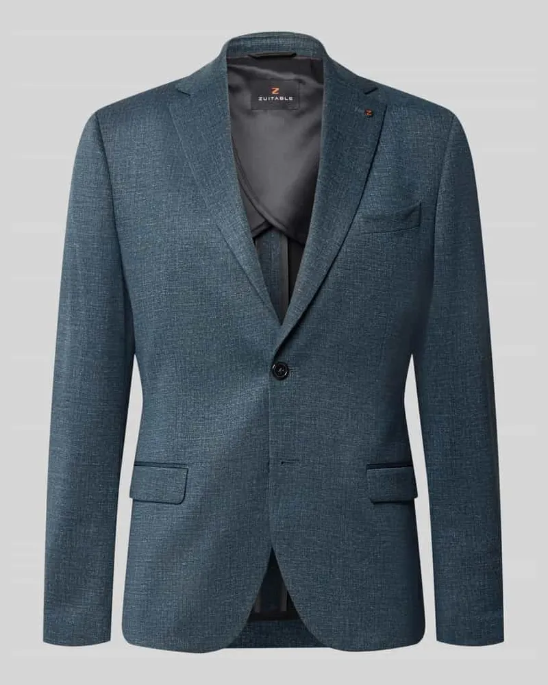 Zuitable Slim Fit Sakko mit Lyocell-Anteil Modell 'Nick Petrol