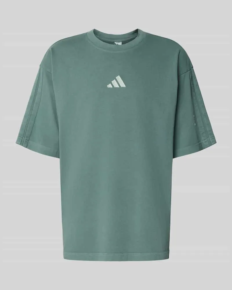 adidas T-Shirt mit Label-Stitching 