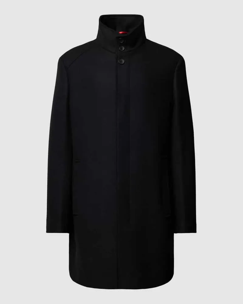 cinque Kurzmantel mit verdeckter Knopfleiste Modell 'Show Black