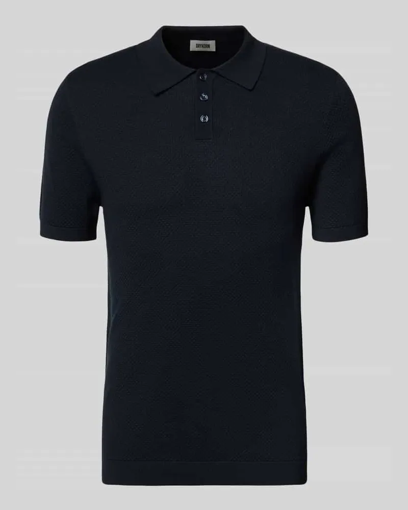 Drykorn Slim Fit Poloshirt Modell 'Triton Dunkelblau